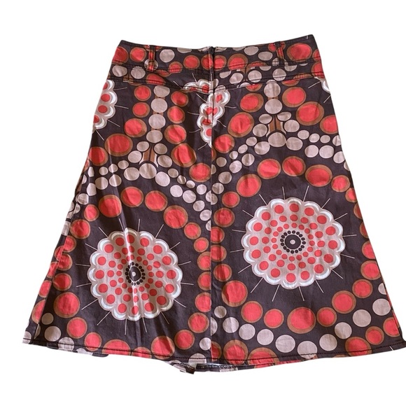 Truworths Stylish Red and Brown Patterned Skirt - Picture 2 of 7